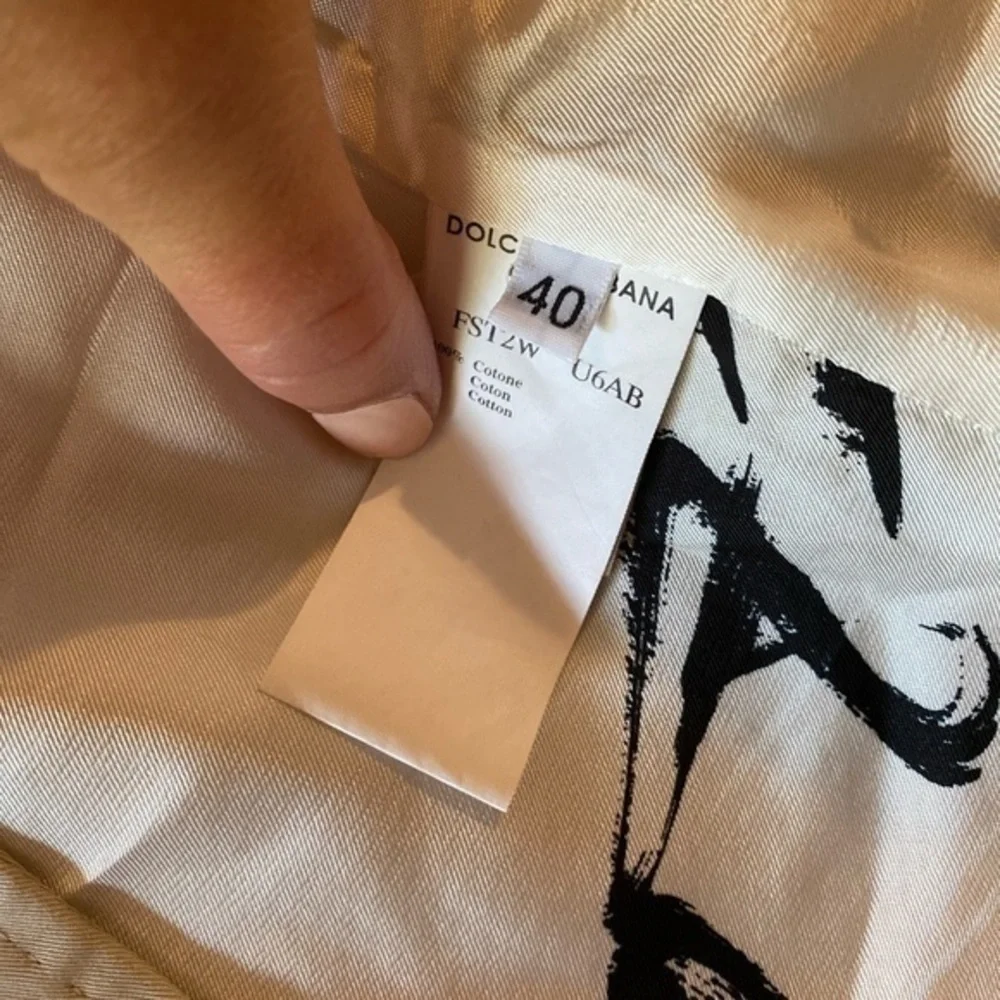 DOLCE & GABBANA Cream Suit Set Cotton Y2K - Picture 6 of 16